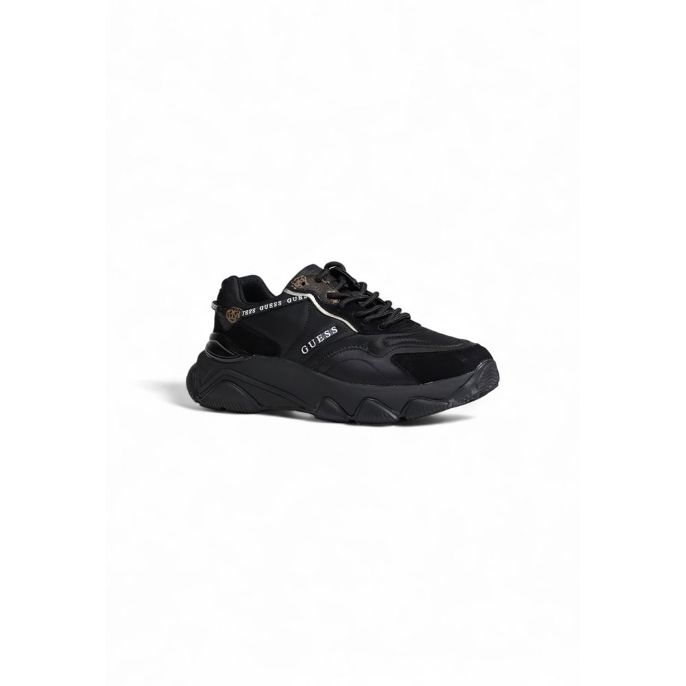 Guess Black Polyethylene Chunky Sneakers | Regal Royce