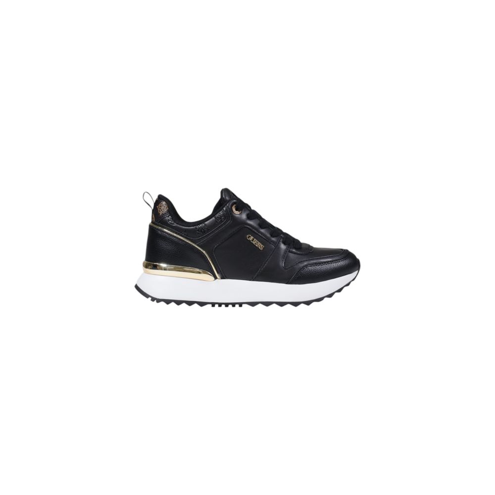 Guess Black Polyethylene Low Top Sneakers | Regal Royce