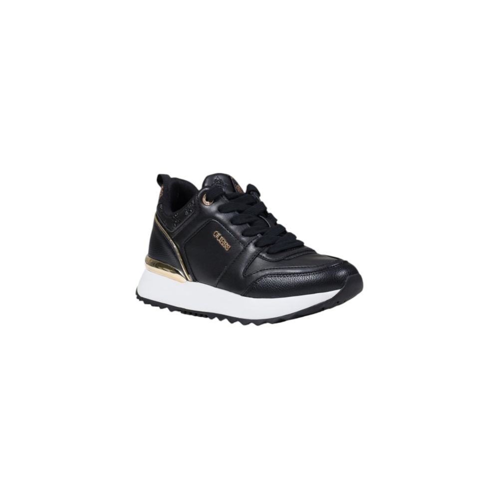 Guess Black Polyethylene Low Top Sneakers | Regal Royce