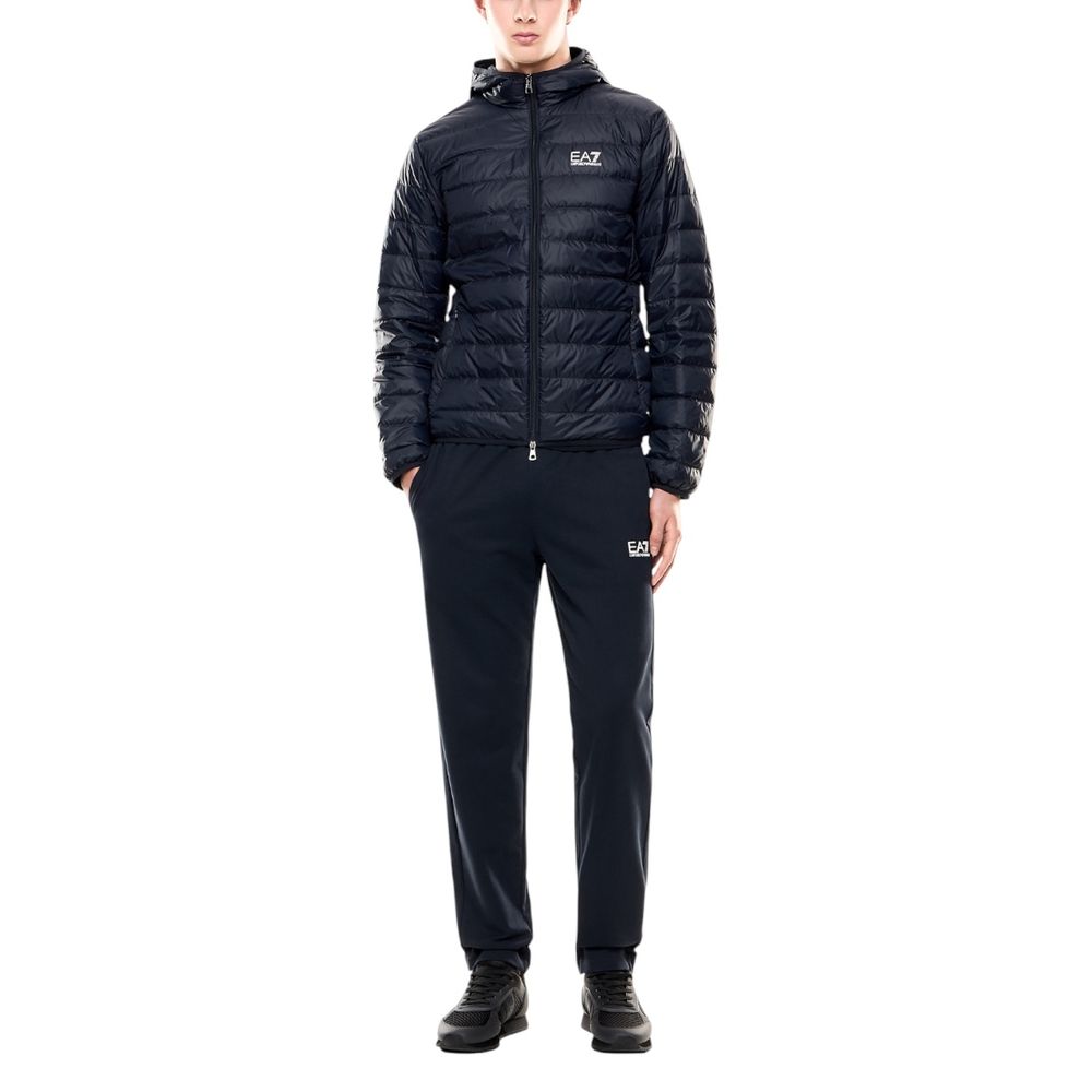 EA7 Emporio Armani Blue Polyamide Shell Jacket | Regal Royce