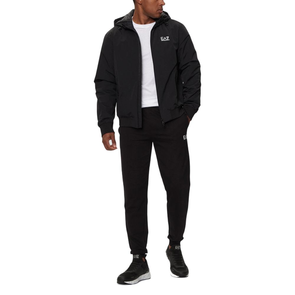 EA7 Emporio Armani Black Polyamide Shell Jacket | Regal Royce