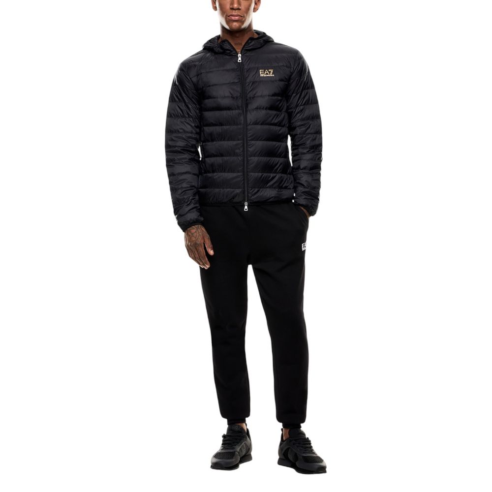 EA7 Emporio Armani Bicolor Polyamide Full-Length Jacket | Regal Royce