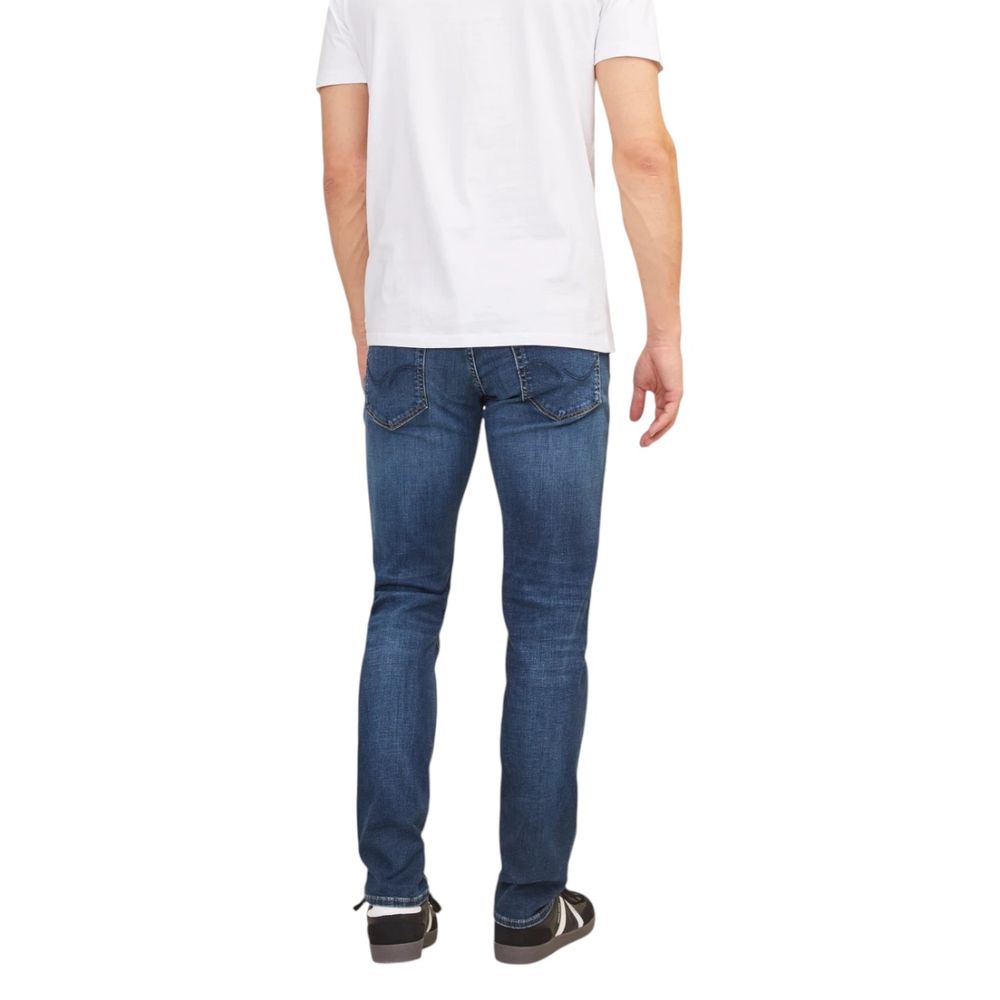 Jack Jones Blue Cotton Relaxed Fit Jeans | Regal Royce
