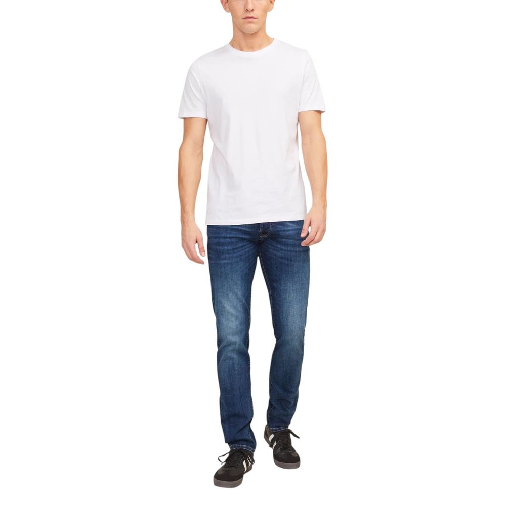 Jack Jones Blue Cotton Relaxed Fit Jeans | Regal Royce