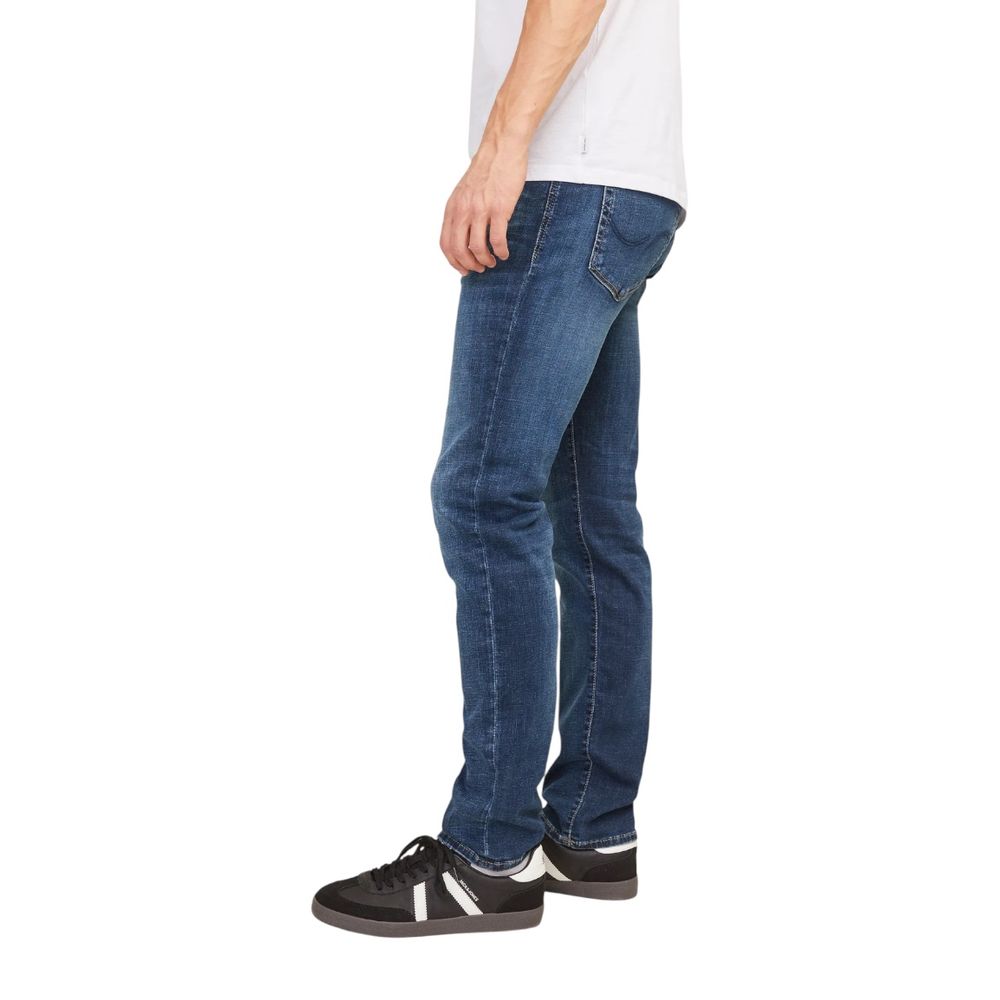 Jack Jones Blue Cotton Relaxed Fit Jeans | Regal Royce