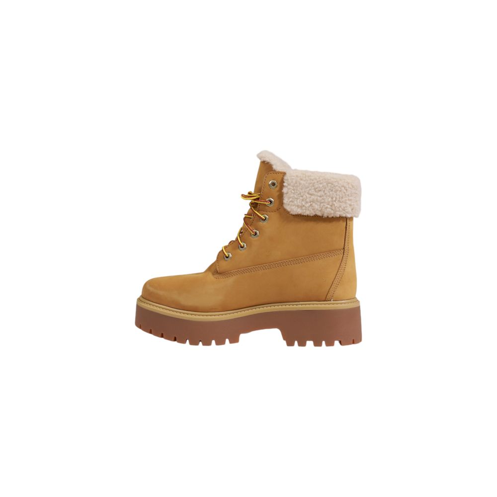 Timberland Beige Recycled Leather Lace-Up Boots | Regal Royce