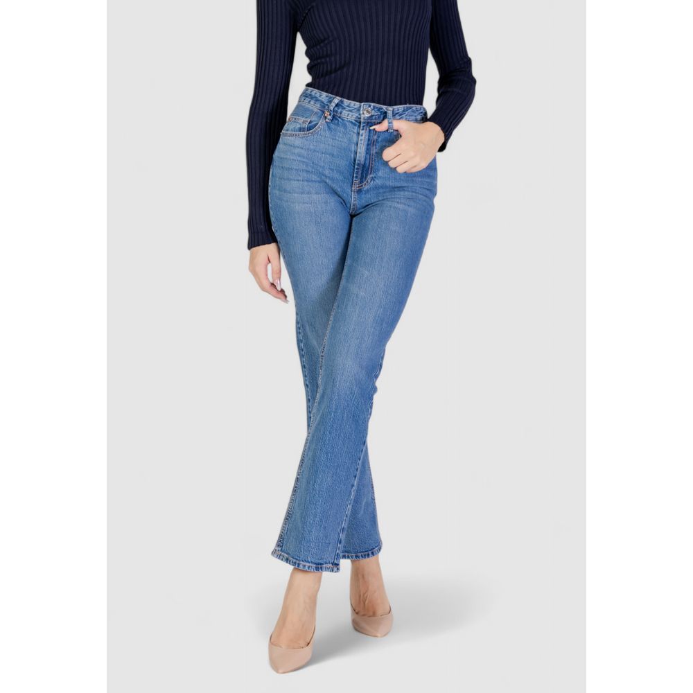 Vero Moda Light Blue Cotton Mom Jeans | Regal Royce
