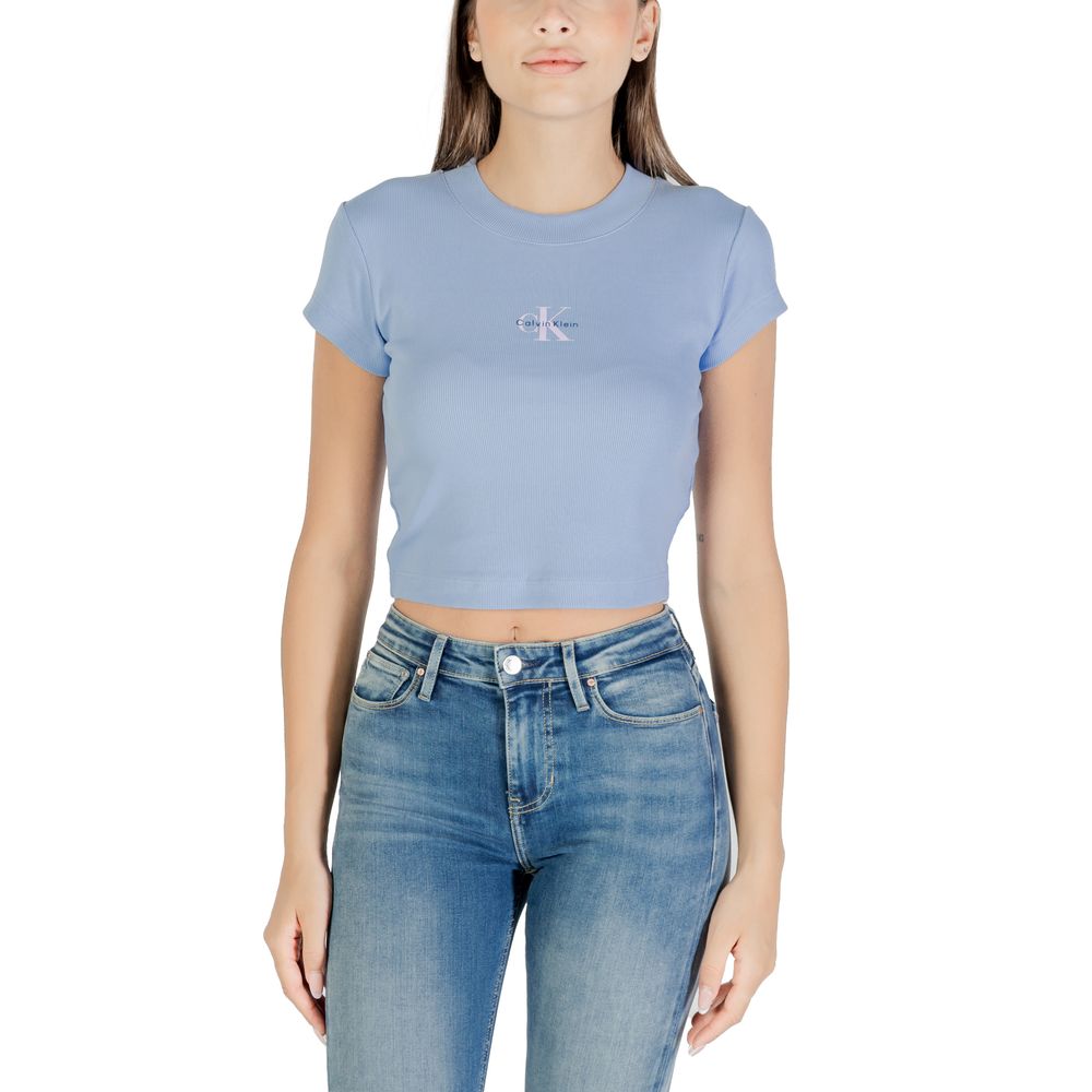 Calvin Klein Jeans Blue Cotton T-Shirt | Regal Royce