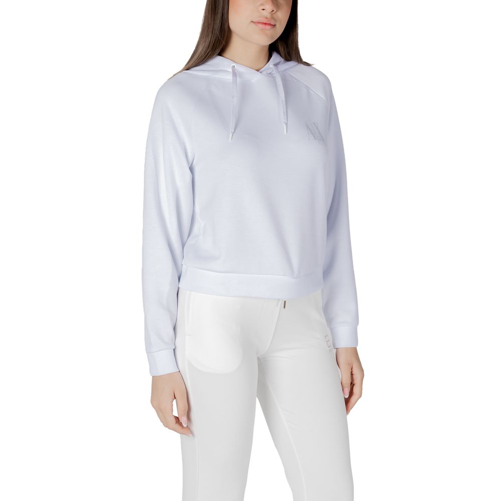 Armani Exchange White Viscose Hoodie | Regal Royce