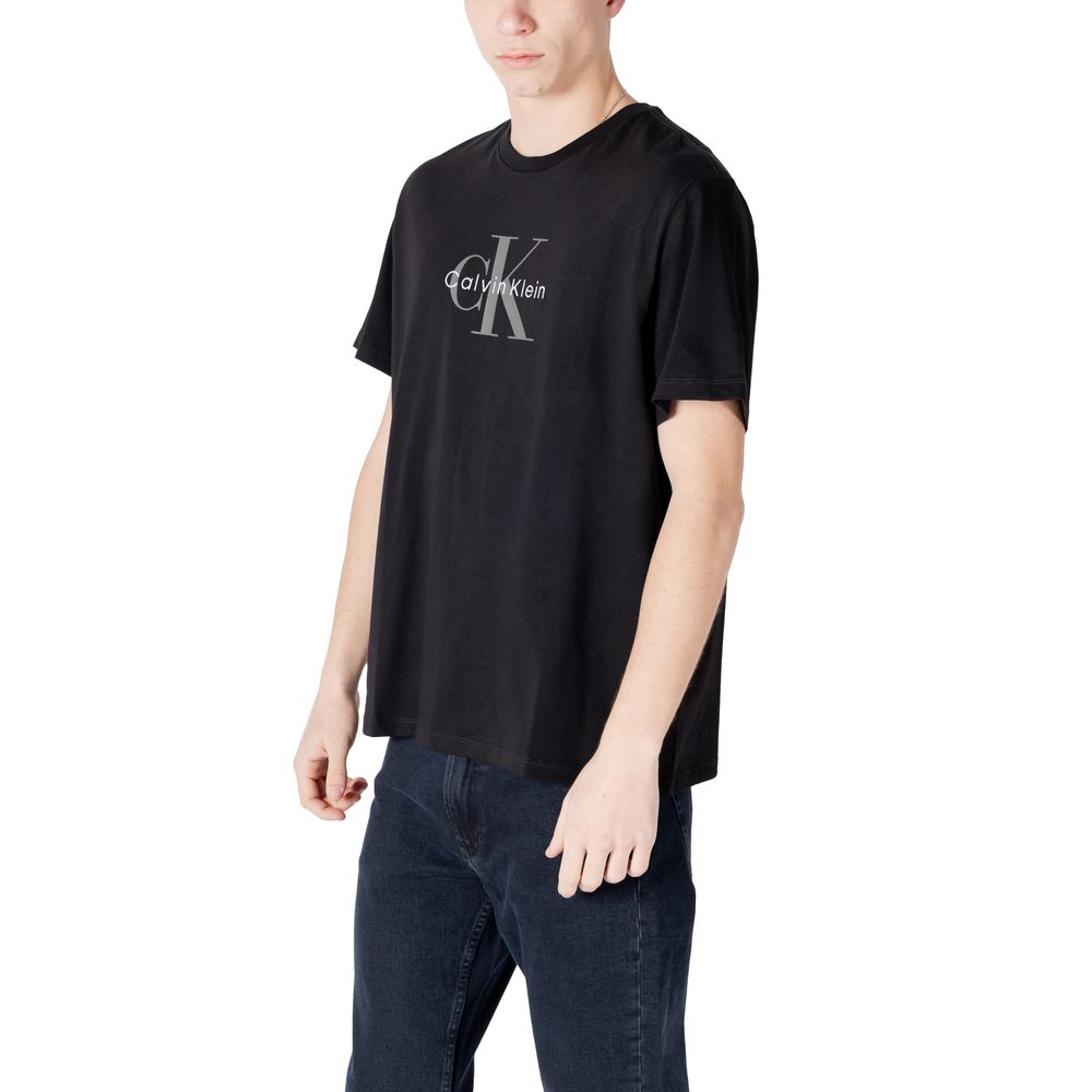 Calvin Klein Jeans Black Cotton T-Shirt | Regal Royce