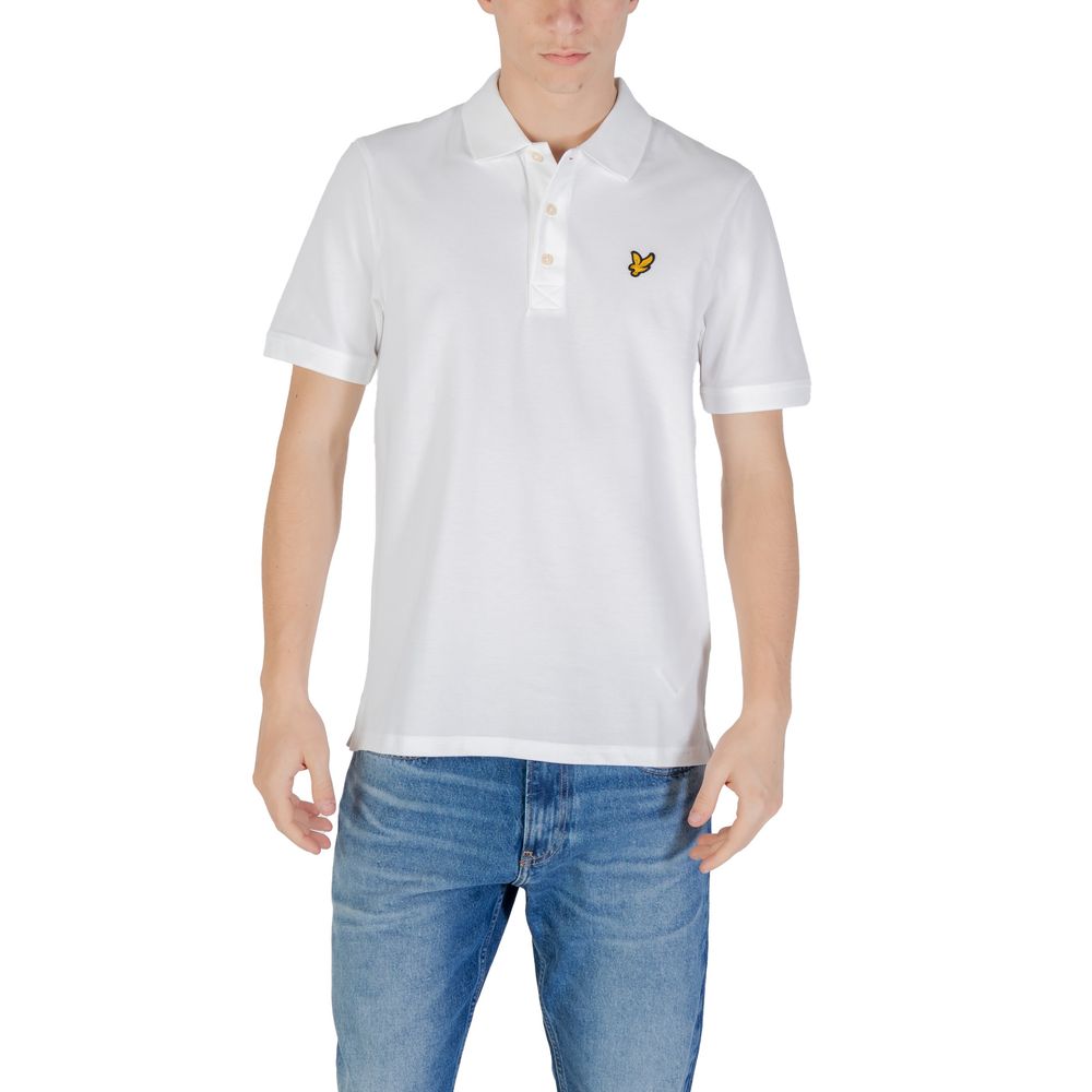 Lyle & Scott White Cotton Polo Shirt | Regal Royce