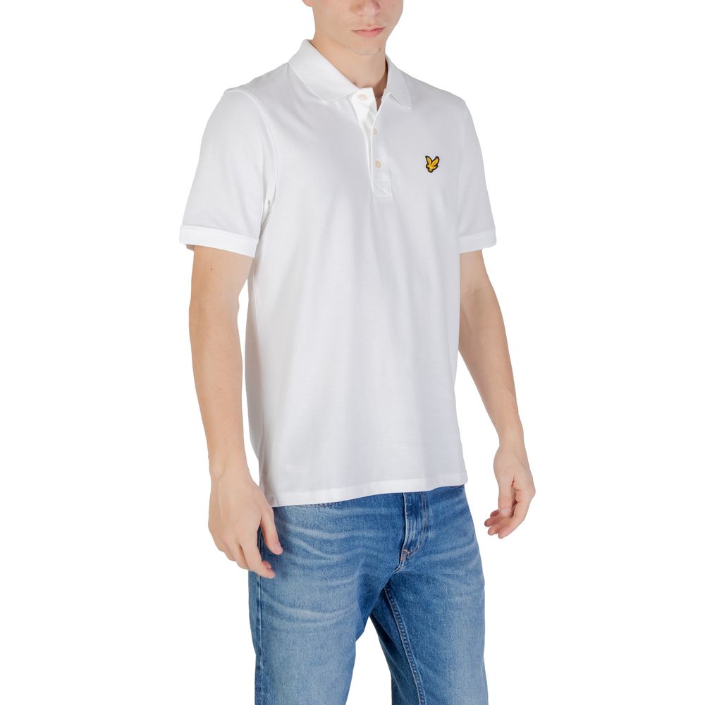 Lyle & Scott White Cotton Polo Shirt | Regal Royce