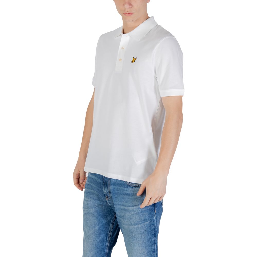 Lyle & Scott White Cotton Polo Shirt | Regal Royce