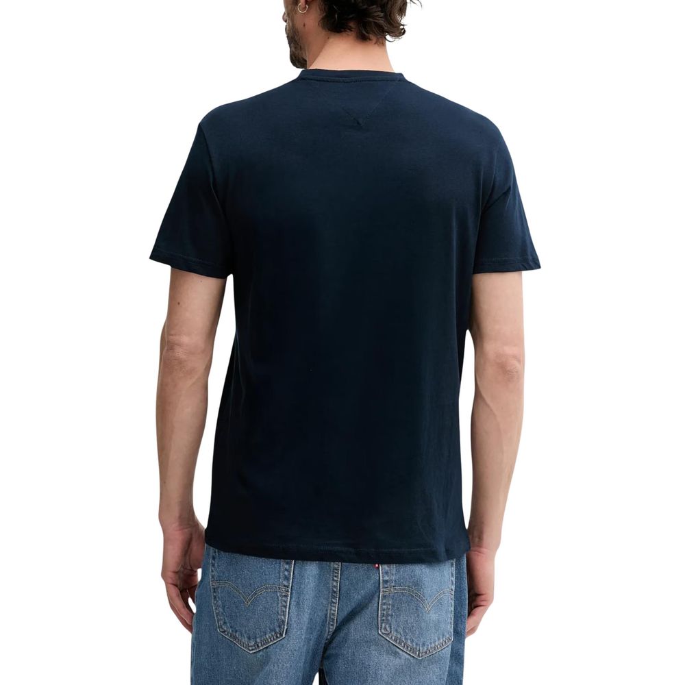 Tommy Hilfiger Jeans Blue Recycled Cotton T-Shirt | Regal Royce
