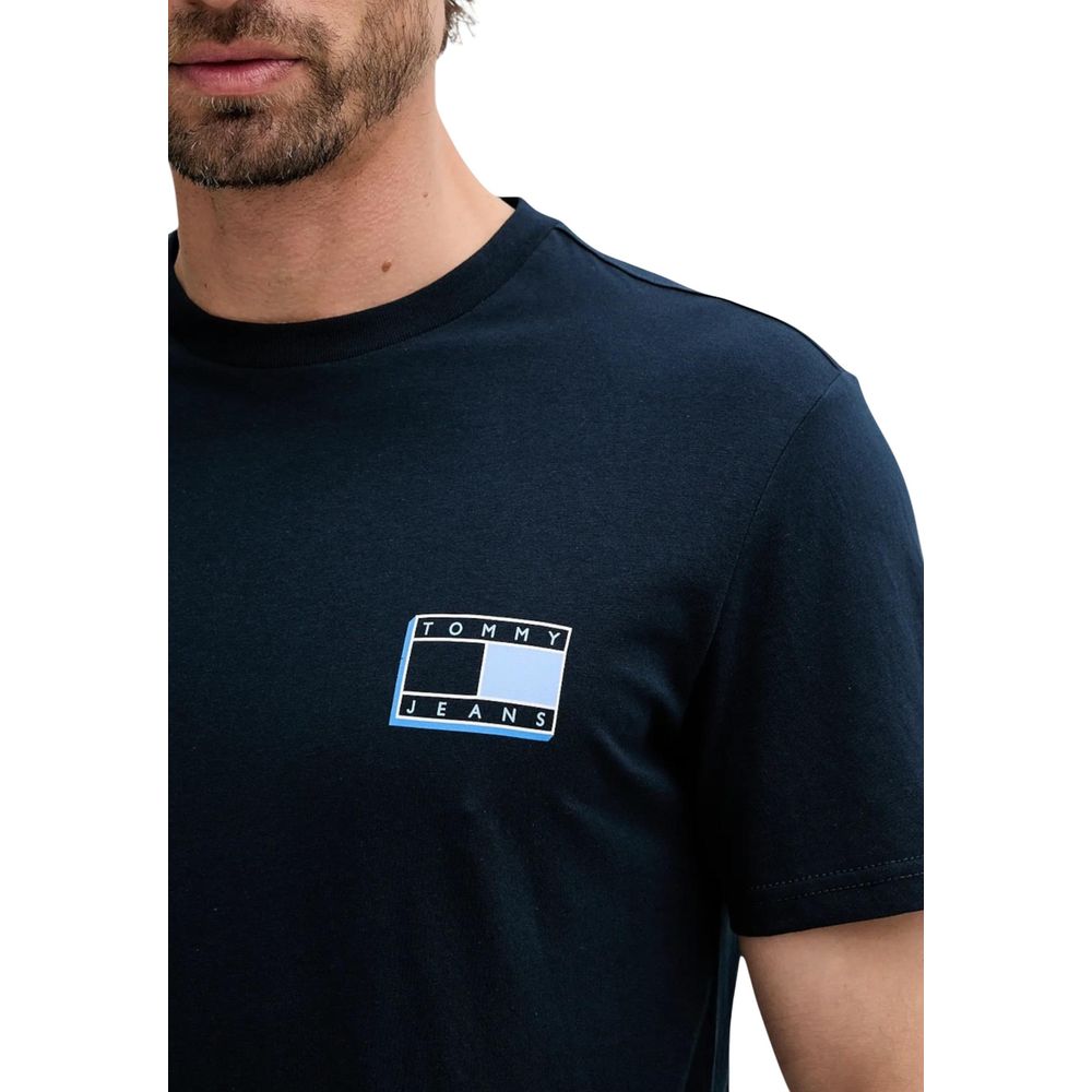 Tommy Hilfiger Jeans Blue Recycled Cotton T-Shirt | Regal Royce