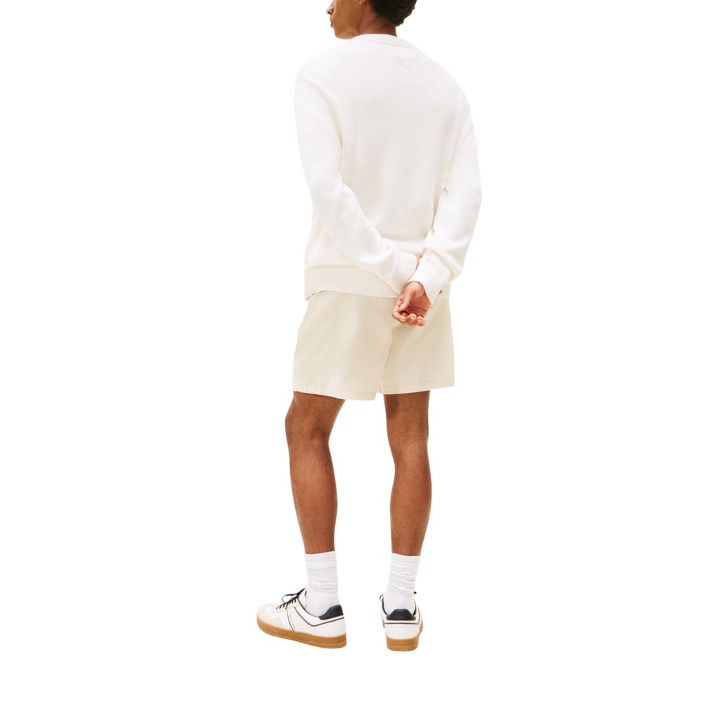 Tommy Hilfiger Jeans Cream Recycled Cotton Sweatshirt | Regal Royce