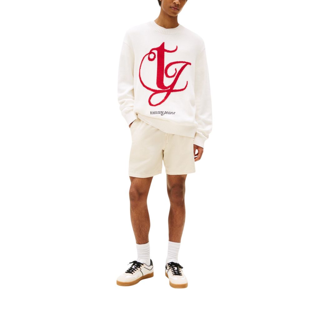 Tommy Hilfiger Jeans Cream Recycled Cotton Sweatshirt | Regal Royce