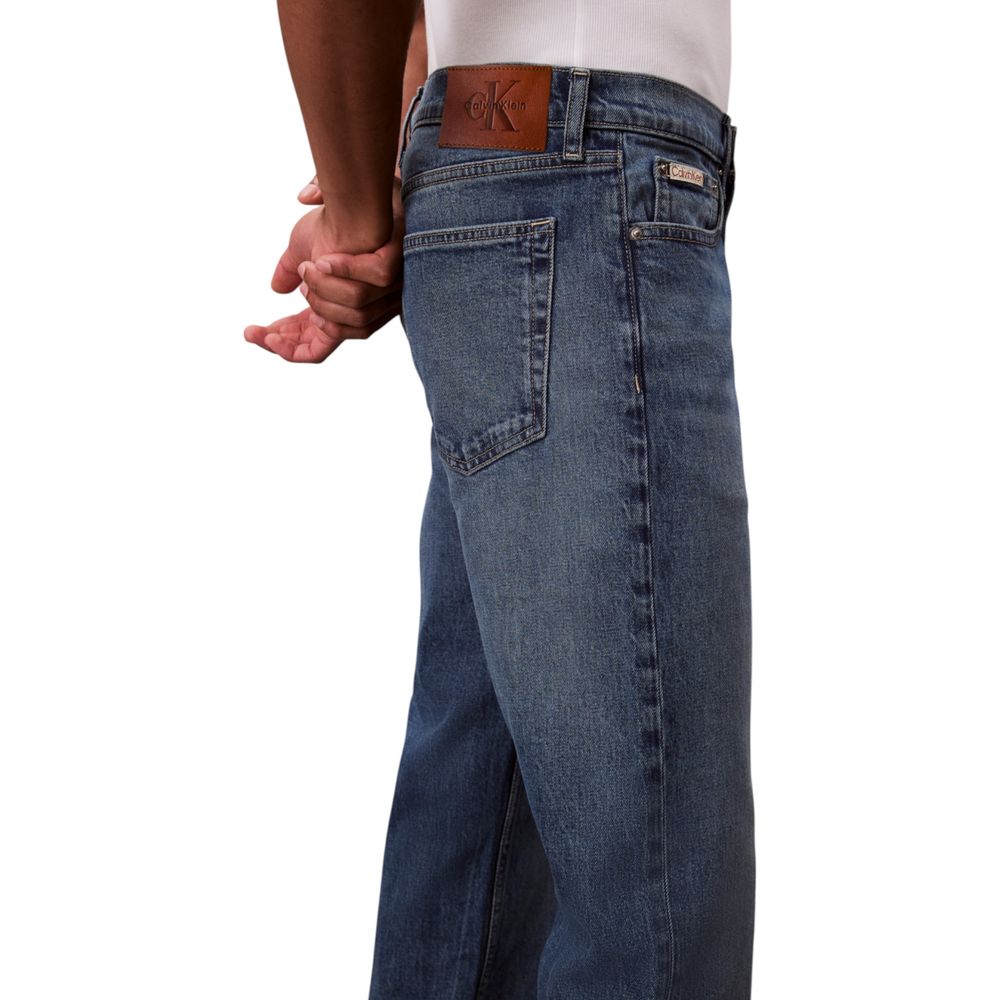 Calvin Klein Jeans Blue Cotton Relaxed Fit Jeans | Regal Royce