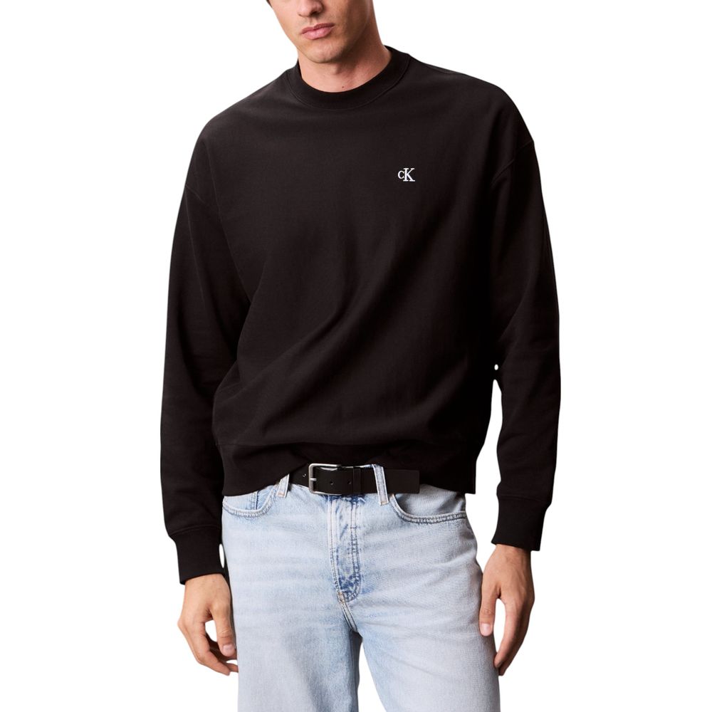 Calvin Klein Jeans Black Cotton Sweatshirt | Regal Royce