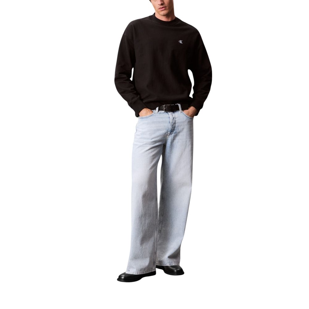 Calvin Klein Jeans Black Cotton Sweatshirt | Regal Royce