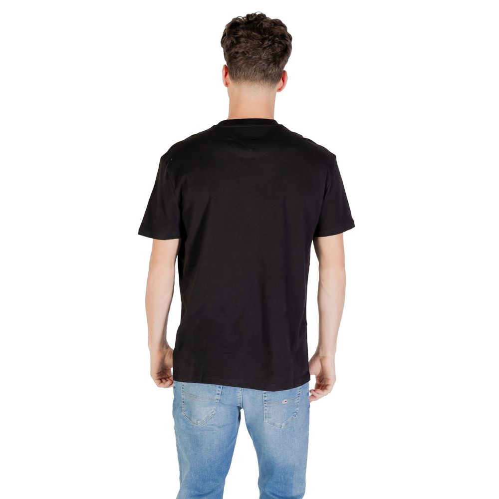 Tommy Hilfiger Jeans Black Recycled Cotton T-Shirt | Regal Royce