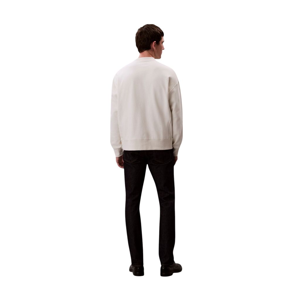 Calvin Klein Jeans White Cotton Sweatshirt | Regal Royce