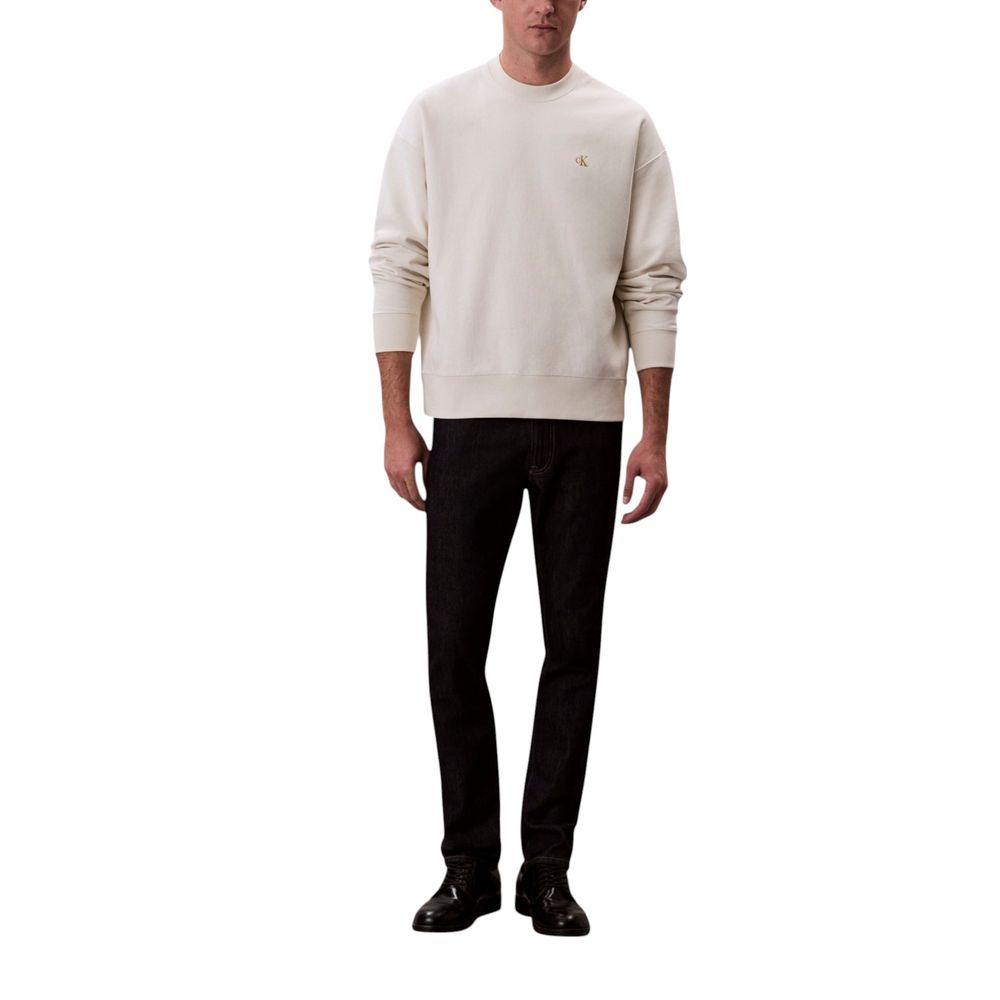 Calvin Klein Jeans White Cotton Sweatshirt | Regal Royce