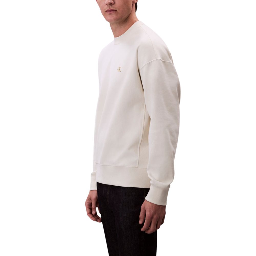Calvin Klein Jeans White Cotton Sweatshirt | Regal Royce