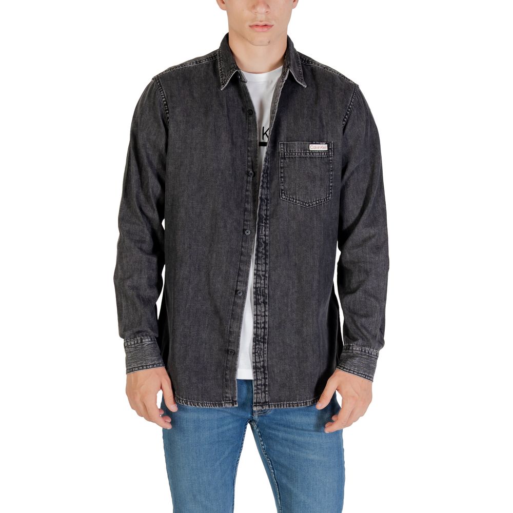 Calvin Klein Jeans Black Denim Shirt | Regal Royce