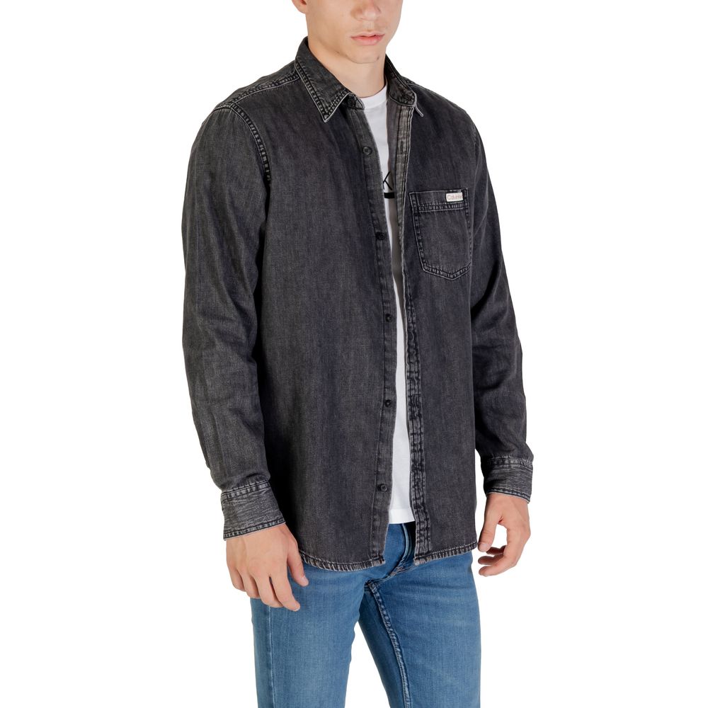 Calvin Klein Jeans Black Denim Shirt | Regal Royce