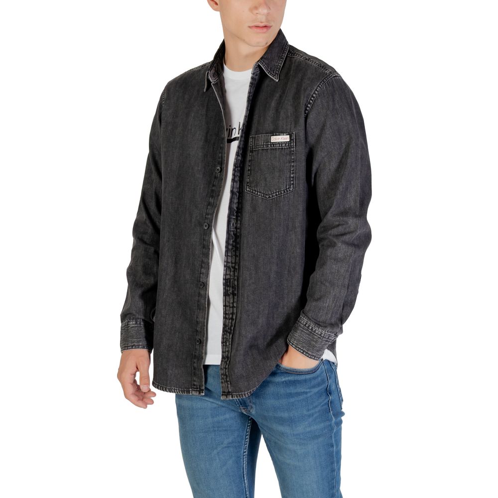 Calvin Klein Jeans Black Denim Shirt | Regal Royce