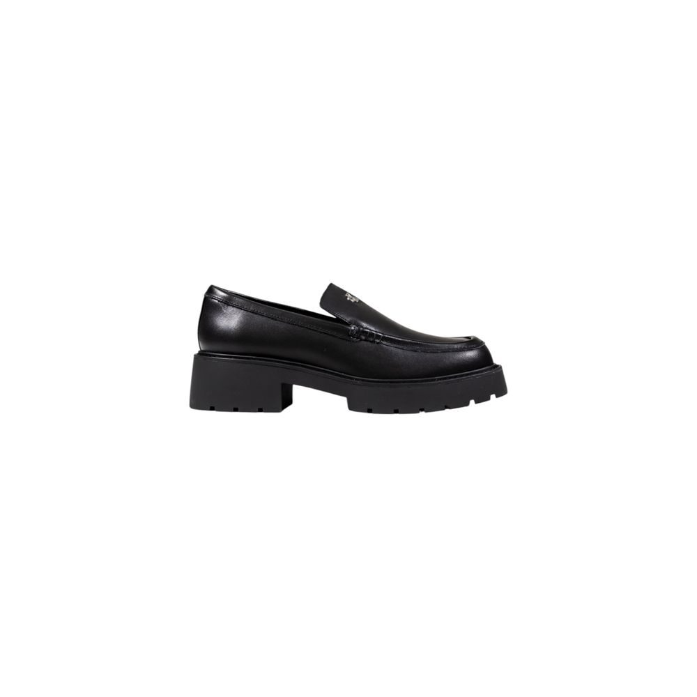 Calvin Klein Jeans Black Leather High Heel Pumps | Regal Royce