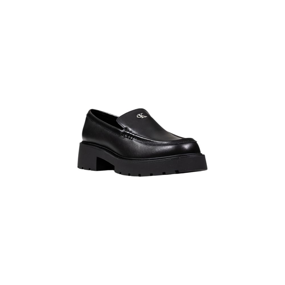Calvin Klein Jeans Black Leather High Heel Pumps | Regal Royce