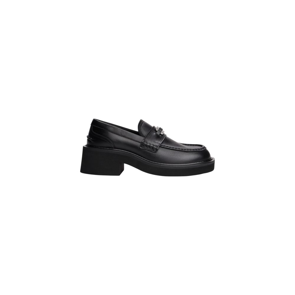 Tommy Hilfiger Jeans Black Leather High Heel Pumps | Regal Royce