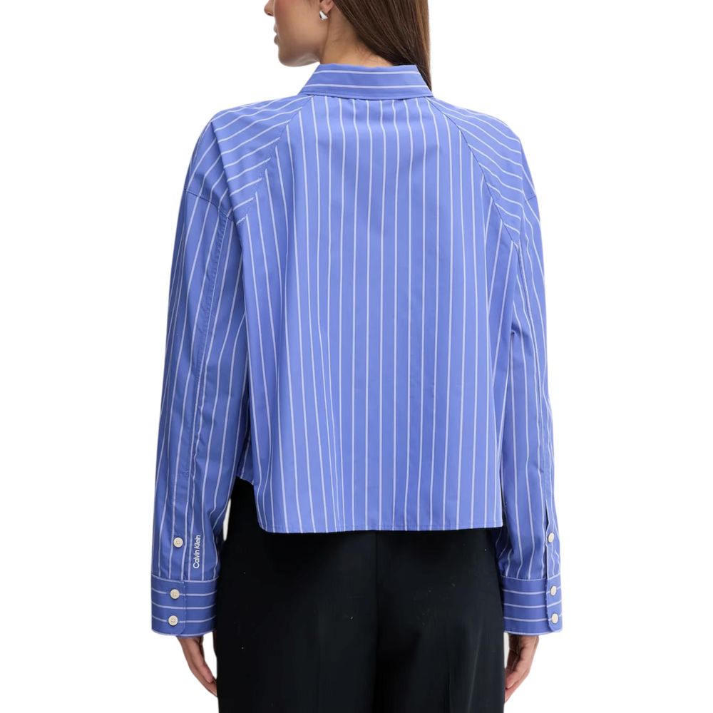 Calvin Klein Jeans Blue Cotton Blouse | Regal Royce