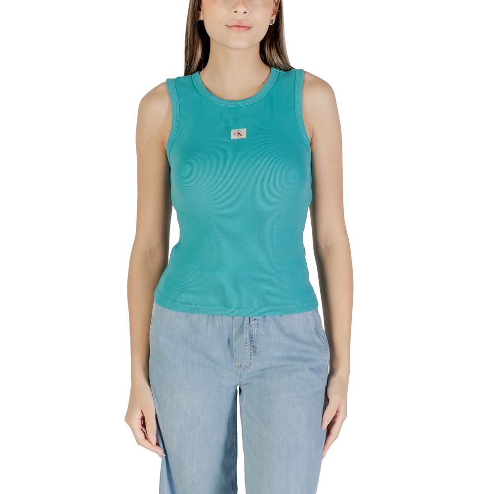 Calvin Klein Jeans Blue Cotton Top | Regal Royce