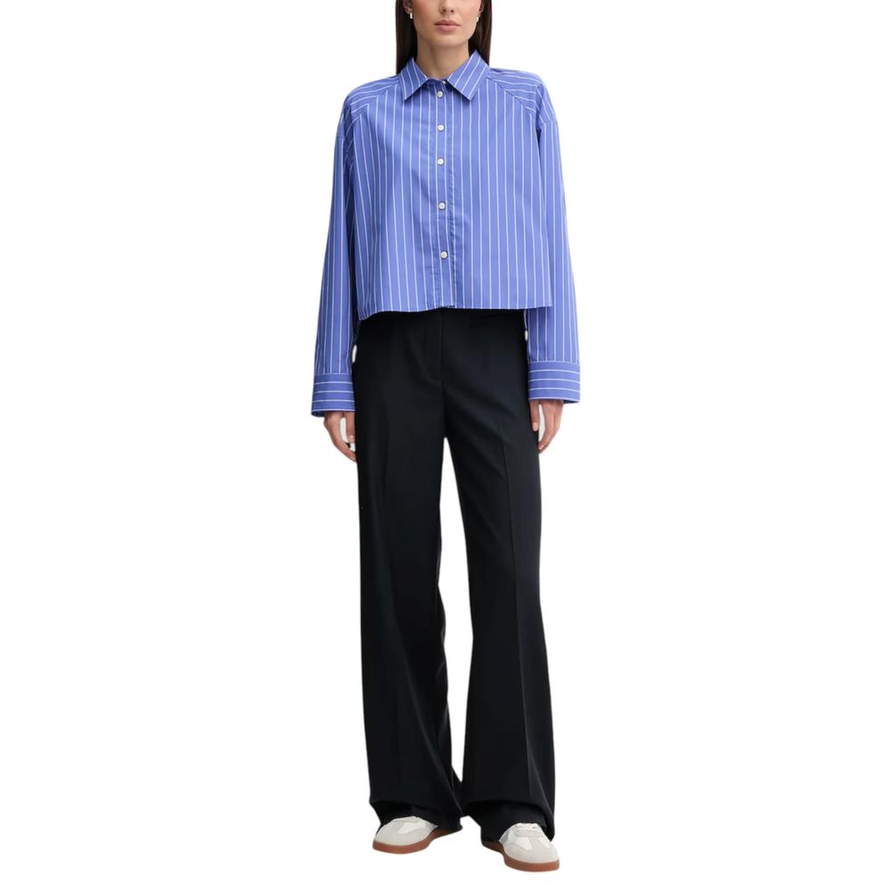 Calvin Klein Jeans Blue Cotton Blouse | Regal Royce