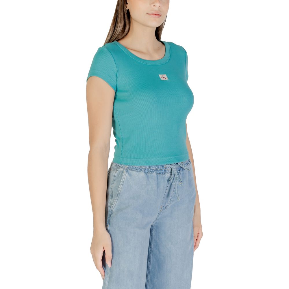 Calvin Klein Jeans Blue Cotton T-Shirt | Regal Royce