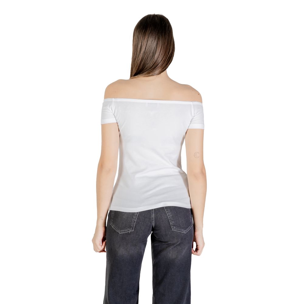 Calvin Klein Jeans White Cotton T-Shirt | Regal Royce