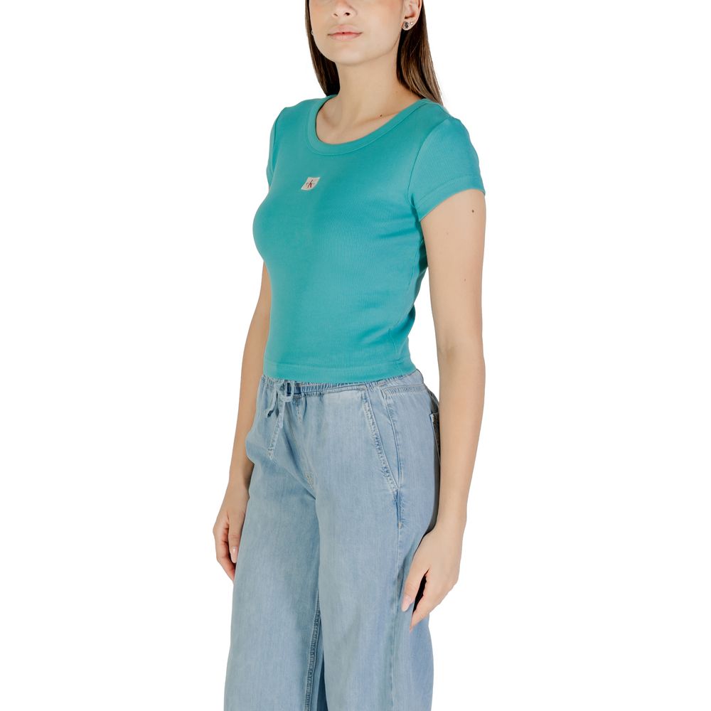 Calvin Klein Jeans Blue Cotton T-Shirt | Regal Royce