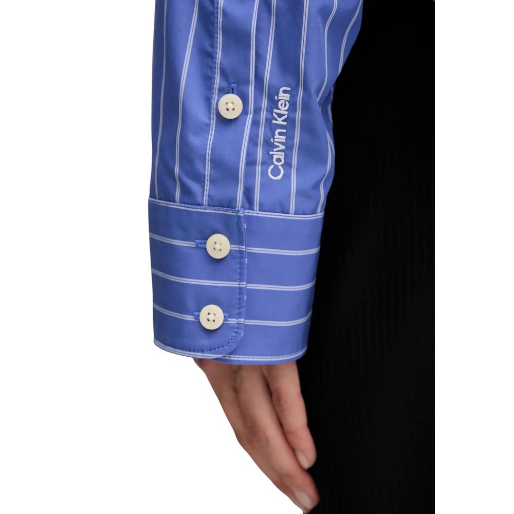 Calvin Klein Jeans Blue Cotton Blouse | Regal Royce