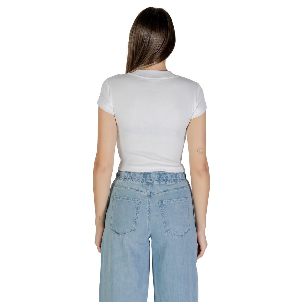 Calvin Klein Jeans White Cotton T-Shirt | Regal Royce