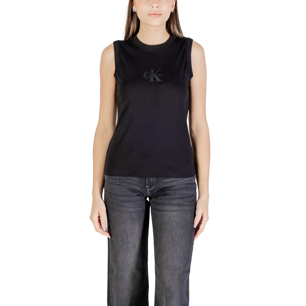 Calvin Klein Jeans Black Cotton T-Shirt | Regal Royce