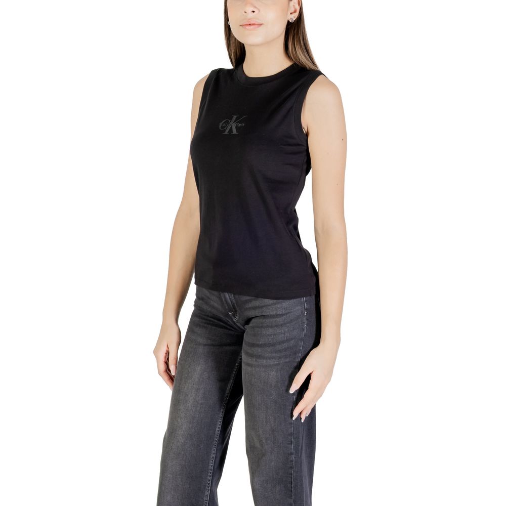 Calvin Klein Jeans Black Cotton T-Shirt | Regal Royce