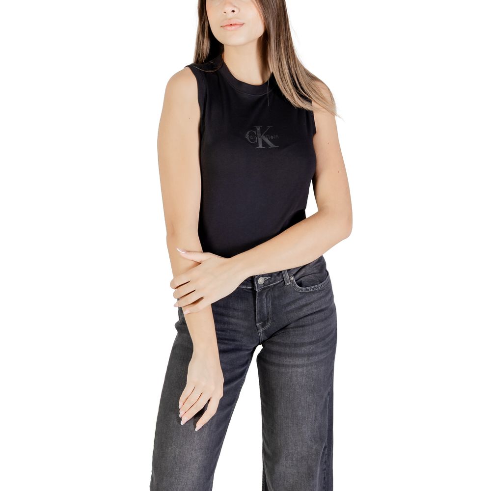 Calvin Klein Jeans Black Cotton T-Shirt | Regal Royce