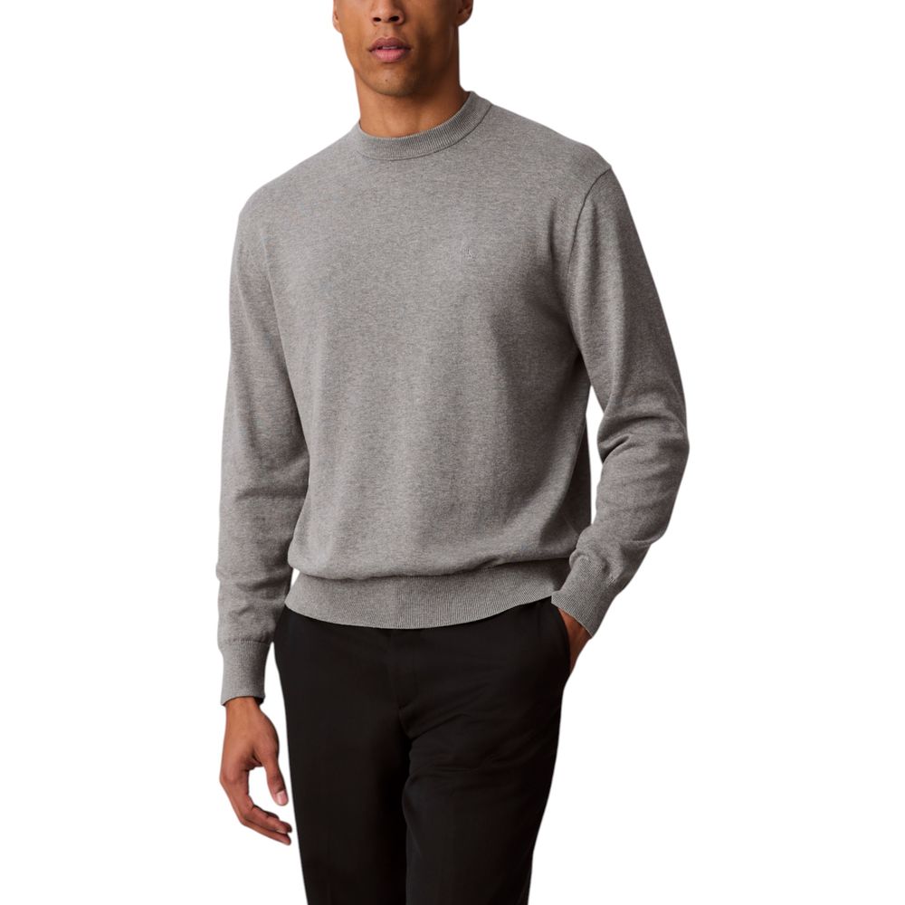 Calvin Klein Jeans Gray Cotton Sweatshirt | Regal Royce
