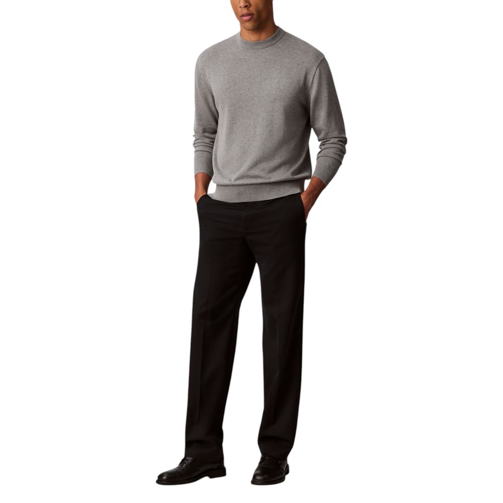 Calvin Klein Jeans Gray Cotton Sweatshirt | Regal Royce