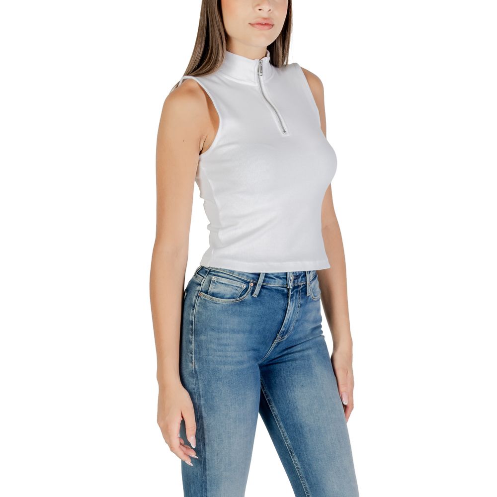 Calvin Klein Jeans White Cotton Top | Regal Royce