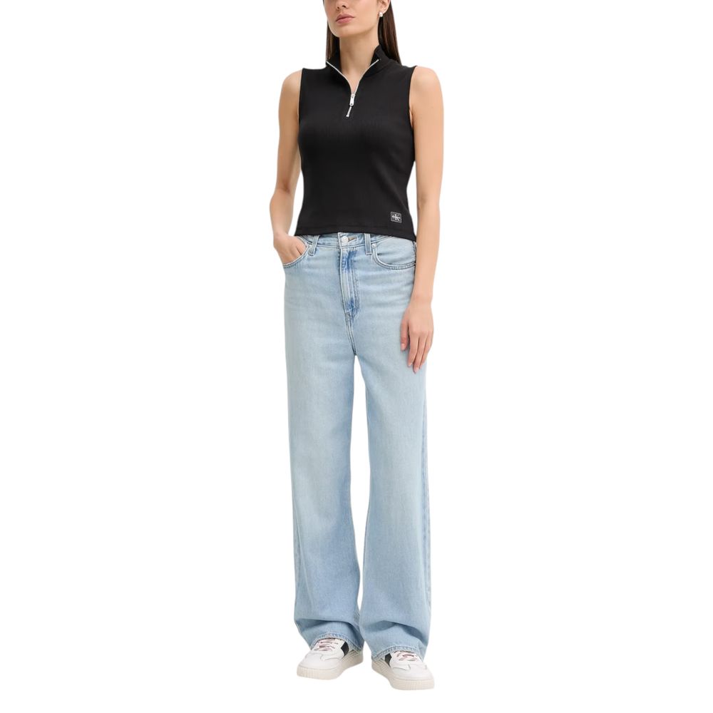 Calvin Klein Jeans Black Cotton Top | Regal Royce