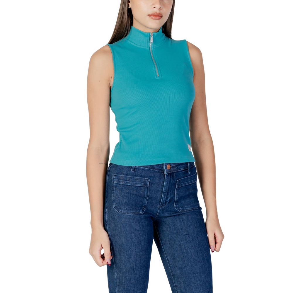 Calvin Klein Jeans Turquoise Cotton Top | Regal Royce